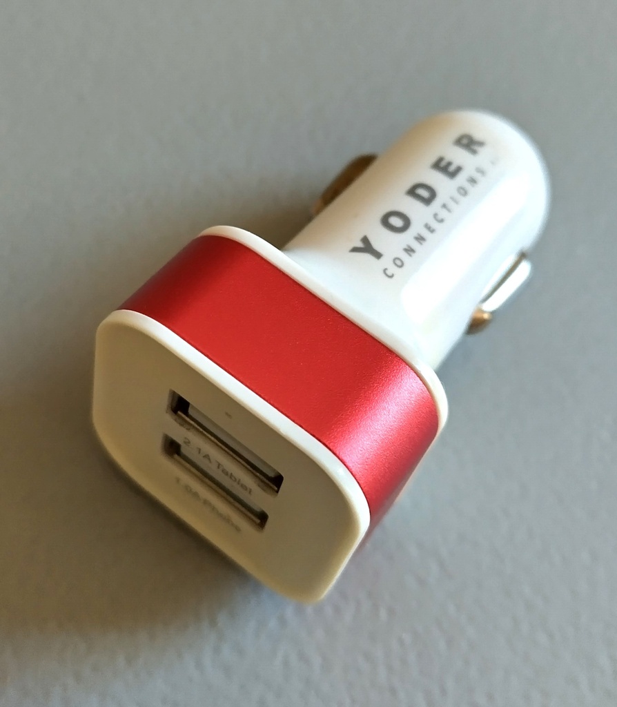 Cigarette lighter plug adapter ONLY for USB charging cord (no cord included)