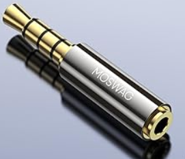 Headset audio adapter - 3.5 male to 2.5 female