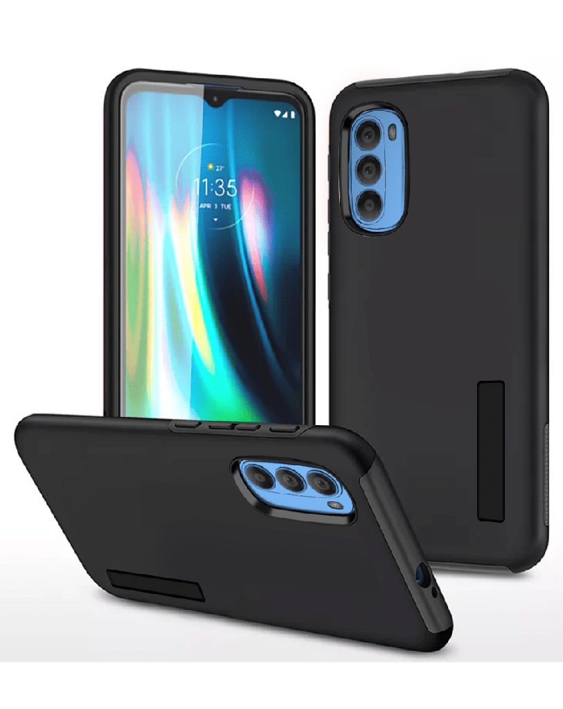 [AMGSCH:BLACK] Case for Moto G Stylus, Hybrid / TPU (Black)