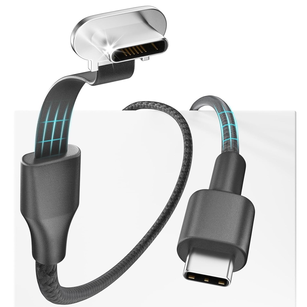 USB-C to USB-C cable, with right angle (for LOGOS kits)