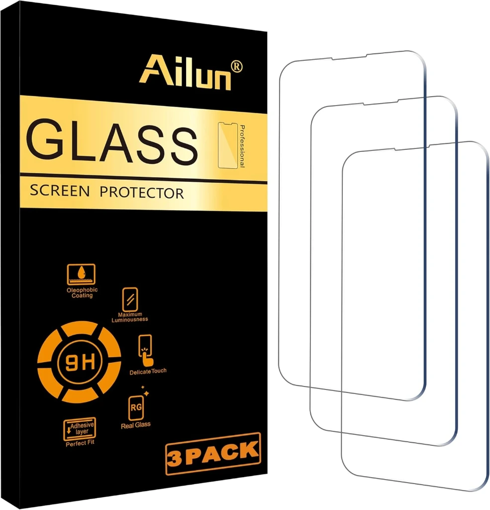 [AI14PSP] Screen Protector for iPhone 14 / 14 Pro, three-pack