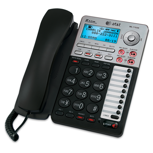 Desk Phone - AT&T - ML17939 - 2-line phone w/ answering machine