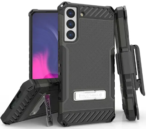 Case for Galaxy S22+, Heavy Duty Protective Case + Belt Holster