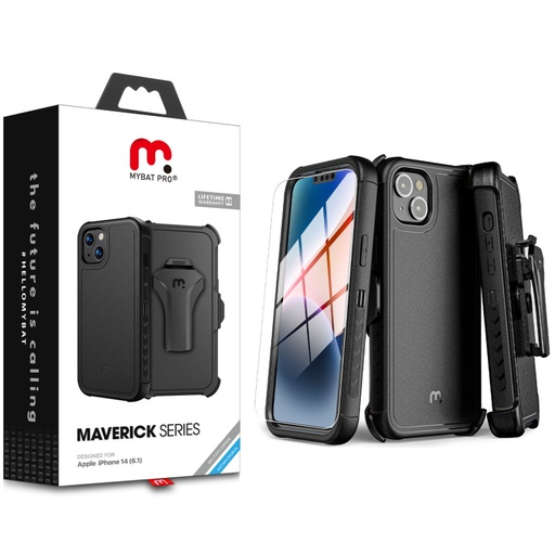 Case for iPhone 14 / 14 Pro, Protective Case with Belt Clip